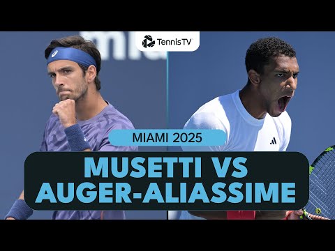Lorenzo Musetti vs Felix Auger-Aliassime Highlights | Miami 2025