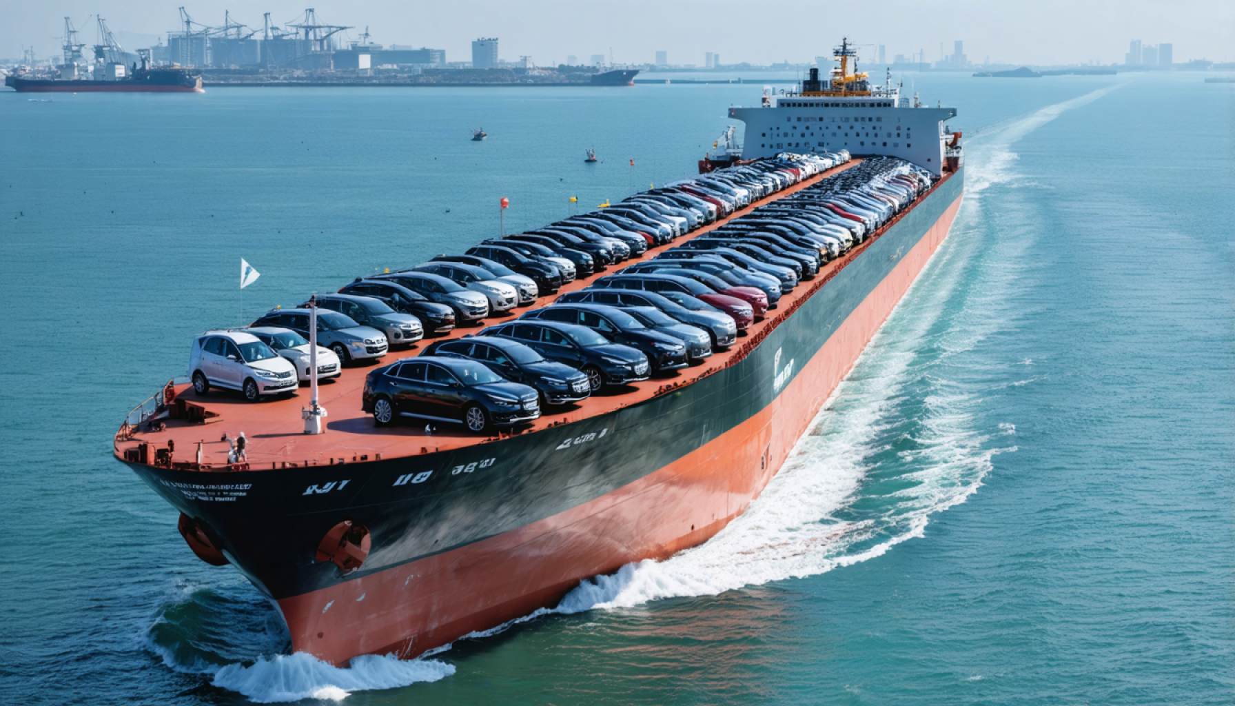 Set Sail for Innovation: World’s Largest Car Carrier Embarks on Maiden Voyage with 7,000 EVs